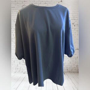 Nordstrom Rack Grey Folk Stone Top 2X NWT | Soft Elevated Neutral Style